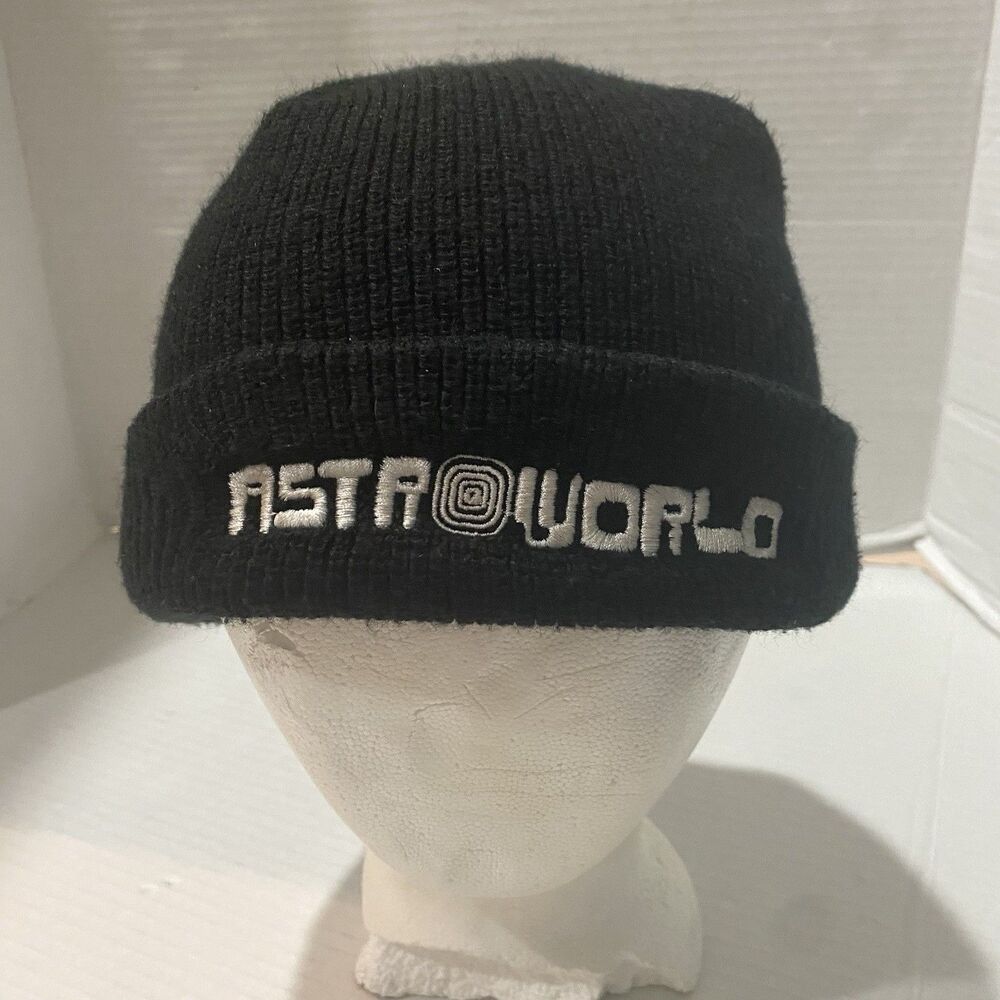 Travis Scott AstroWorld BEANIE Black OSFM